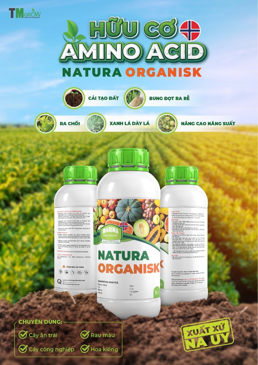 Phân bón lỏng Hữu cơ Amino Nauy (chai 1 lít)