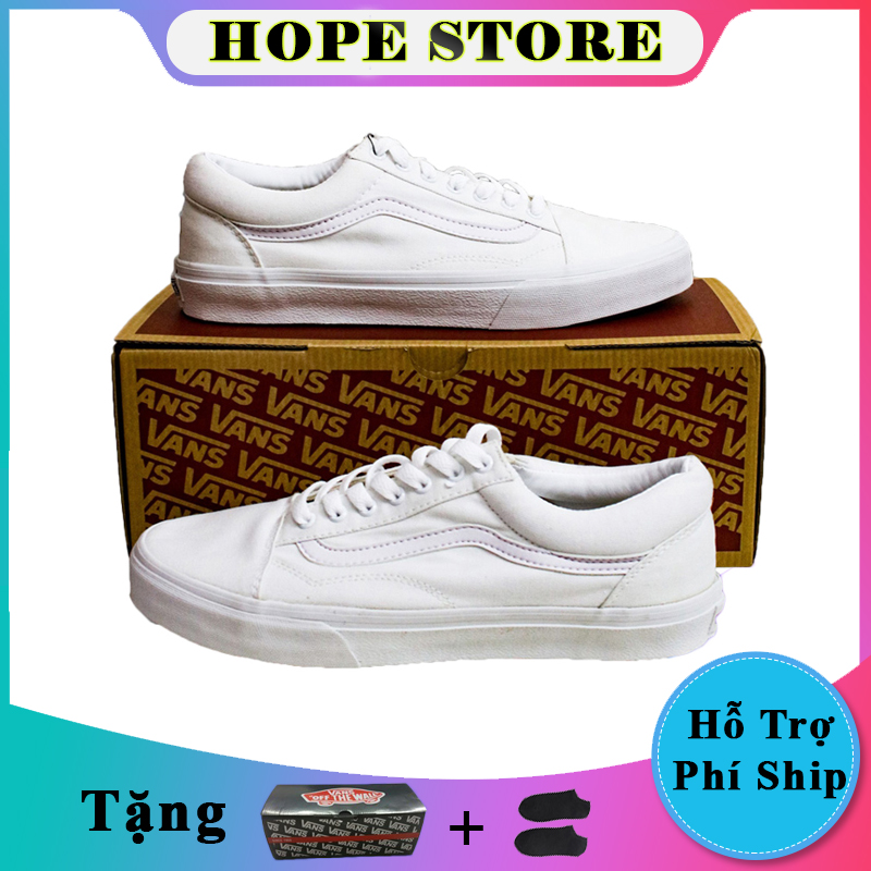 Giày thể thao sneaker nam nữ Vans Old Skool Trăng [ Tặng Box + Vớ ]