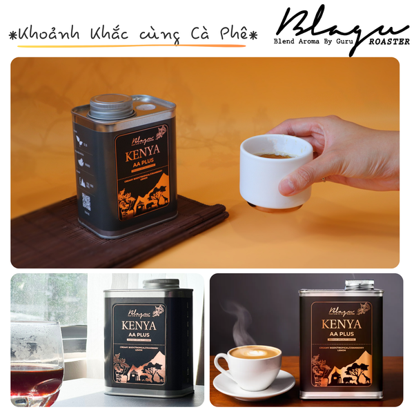 [Premium] Cà Phê Blagu Hạt Đã Rang Kenya AA Plus - Light Medium - 250g