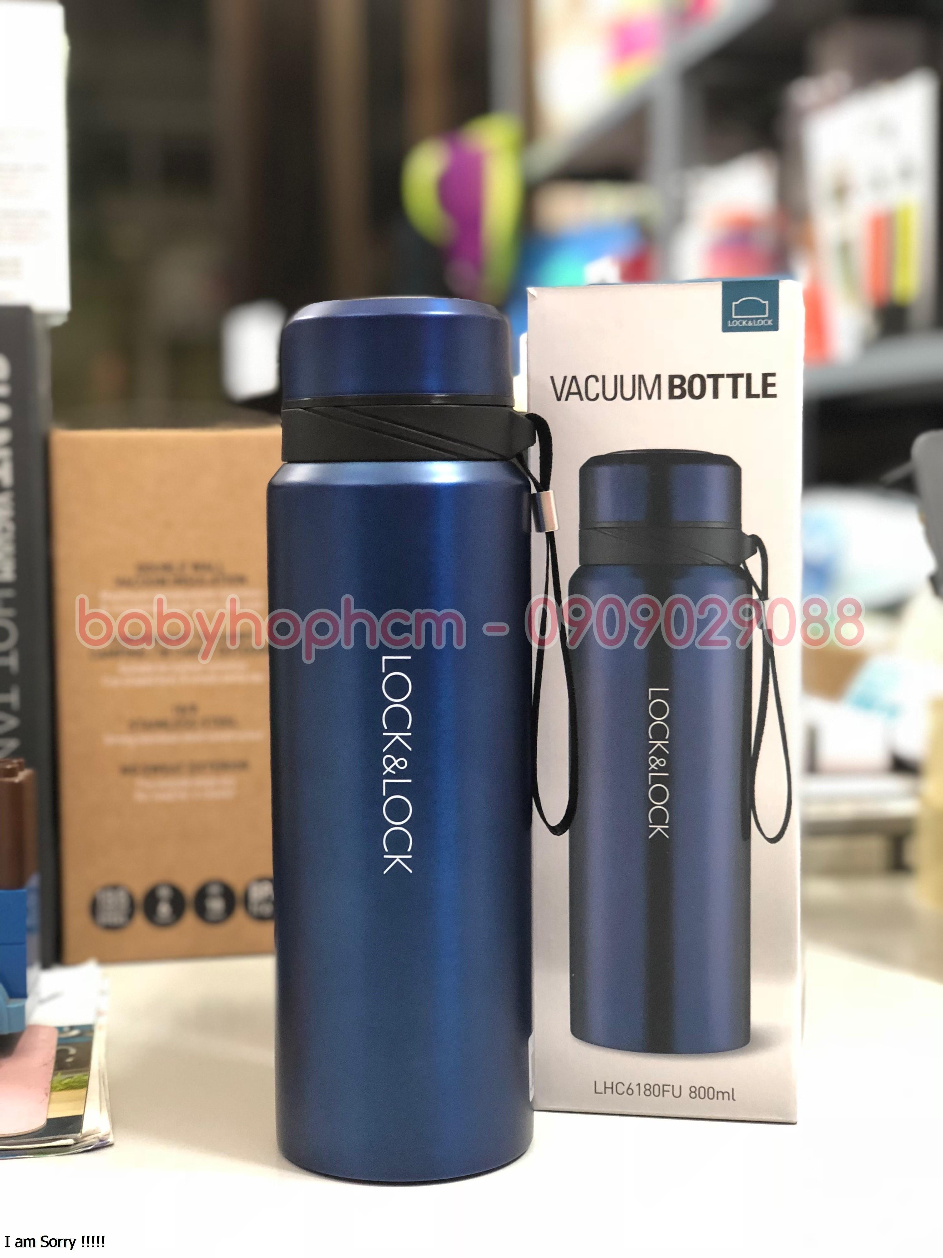 [HCM]Bình giữ nhiệt Lock&Lock Vacuum Bottle 800ml LHC6180FU