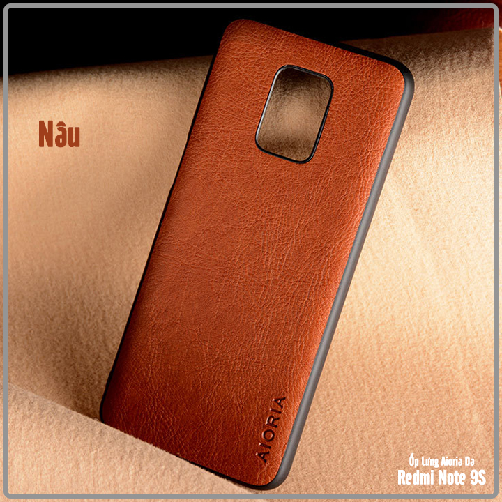Ốp lưng dùng cho máy Xiaomi Redmi Note 9S - Redmi Note 9 Pro Da AIORIA