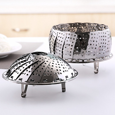 Vỉ Hấp Tròn Inox Gấp Gọn ( đủ size)