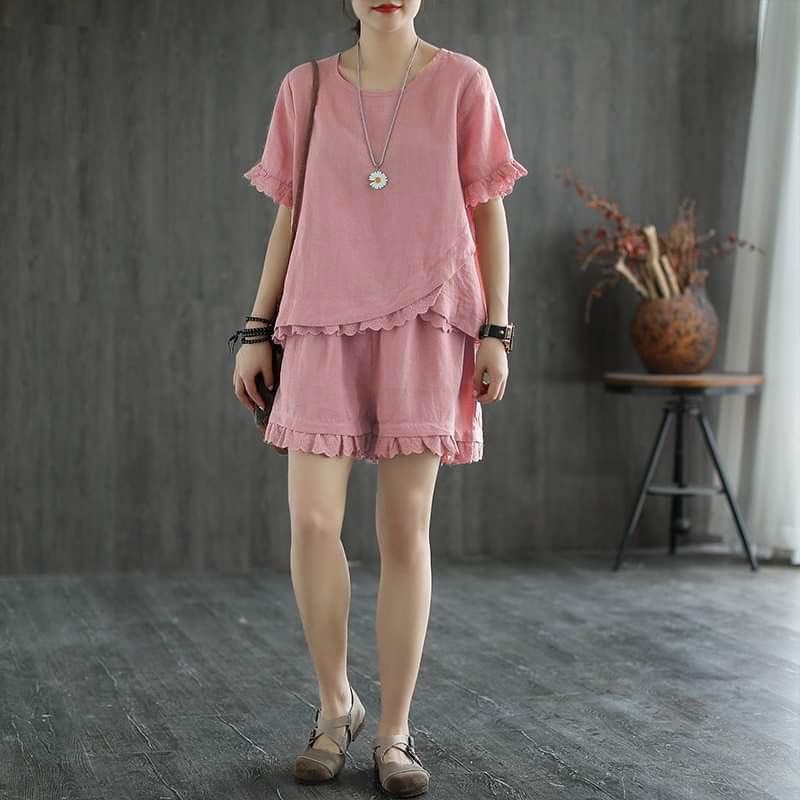 SET BỘ THỜI TRANG ĐÙI PHỐI REN SIÊU XINH