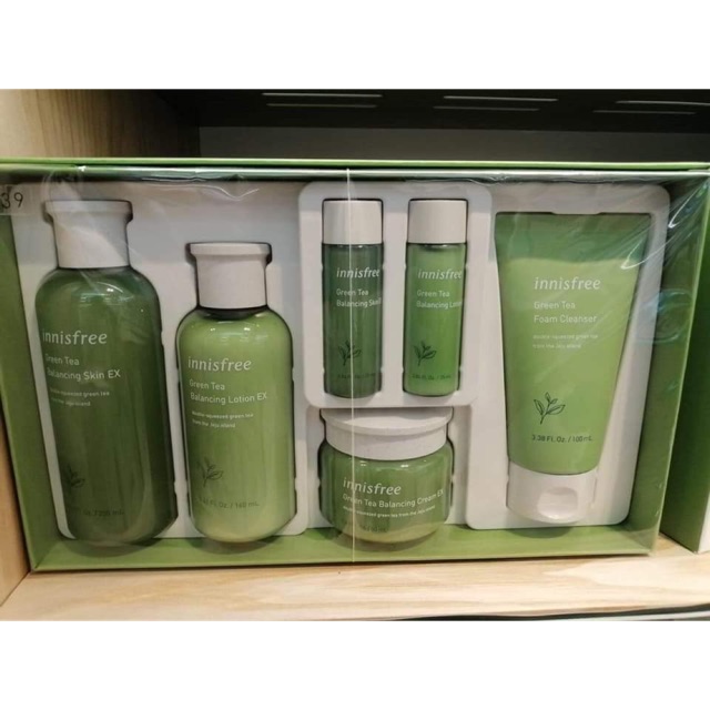 Bộ Dưỡng Da Trà Xanh Innisfree 6 Món Chăm Sóc Da Đặc Biệt