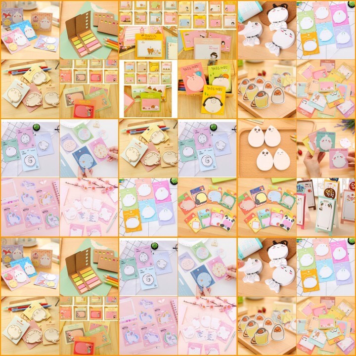 Giấy Ghi Chú memo hoạt hình cute phong cách Nhật Hàn Bukao