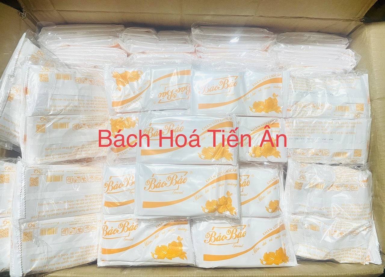 5 Bịch Khăn lạnh cao cấp Bảo Bảo 100 miếng ( loại mỏng ), 50 miếng ( loại dầy )