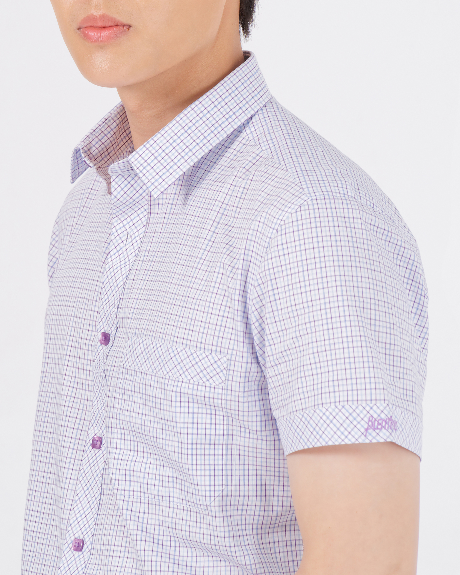 Áo sơ mi nam tay ngắn kẻ caro- áo sơ mi nam cao cấp nam bcv10, thiết kế thời trang, sang trọng, đường may tỉ mỉ chắc chắn, dễ kết hợp với các trang phục khác