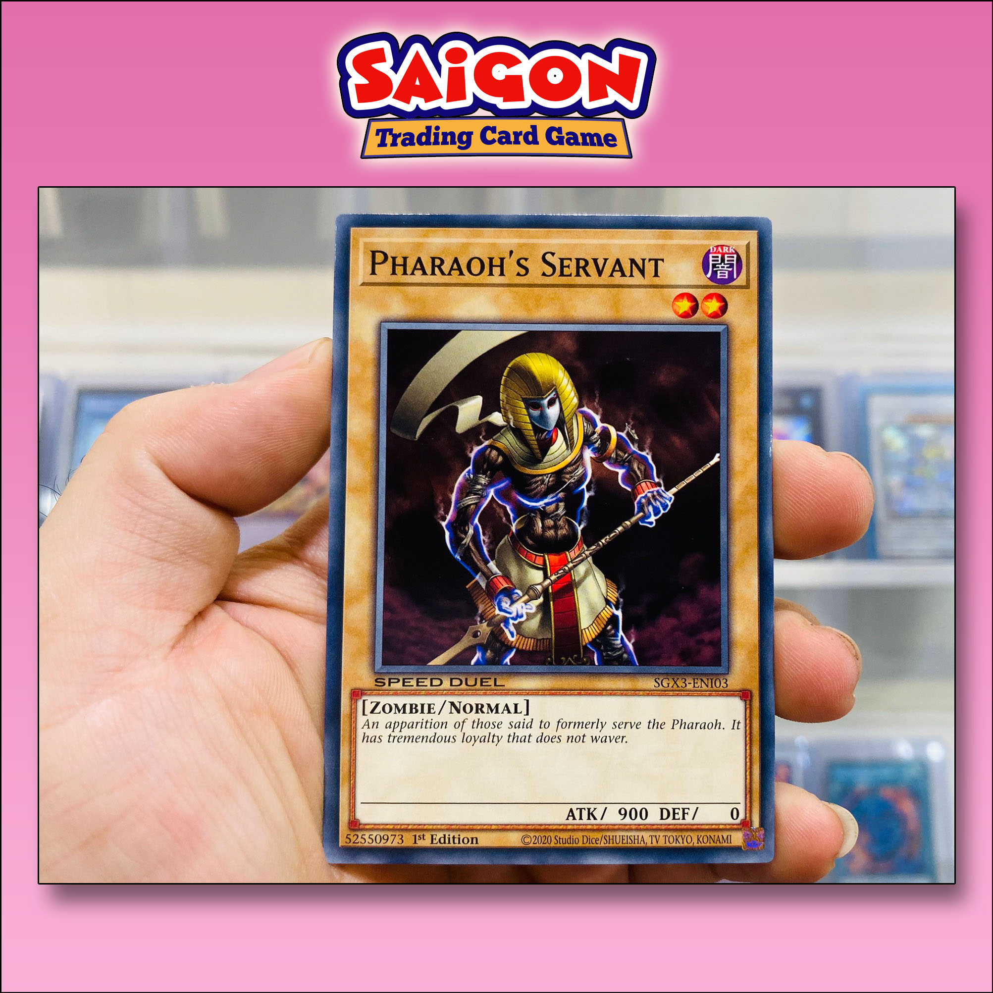 Thẻ bài yugioh mã sgx3-eni03 - pharaoh's servant - common - 1st edition