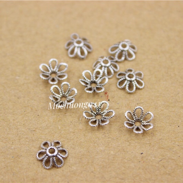 [S925] Charm bạc ốp cánh hoa - MH253