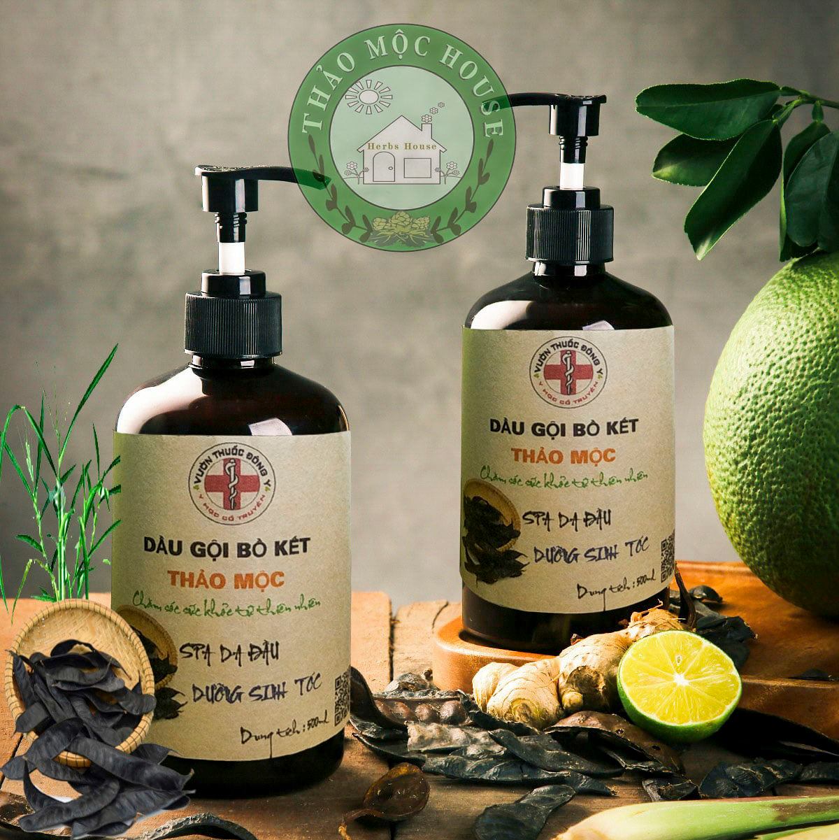 DẦU GỘI BỒ KÊT DƯỢC LIỆU ( TINH VỎ BƯỞI NGUYÊN CHẤT 100% )