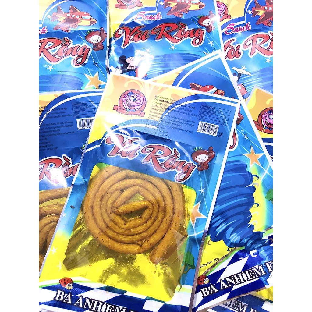 Combo 10 pack spicy dragon TCM snack pack 30g, childhood snacks