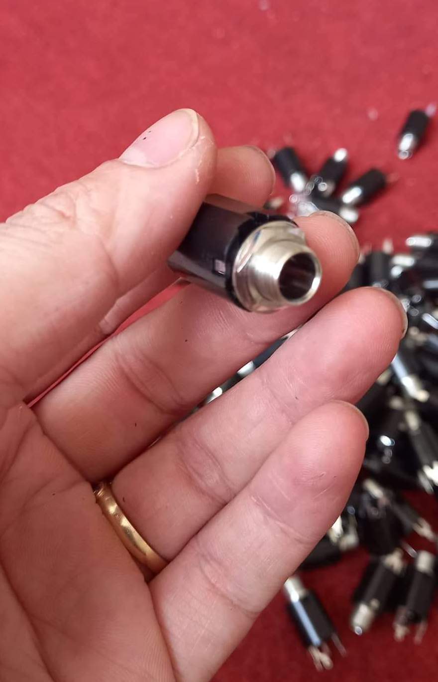 Jack 6 ly âm (cái) Stereo hàn máy hình trụ