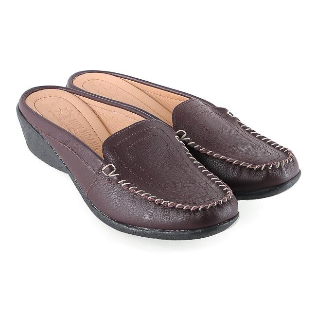 Women's cowhide leather black, brown shoes hk7935-36 37