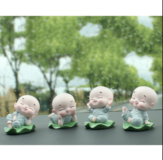 Set 5 Chú Tiểu Tọa Lá Sen Cao Cấp