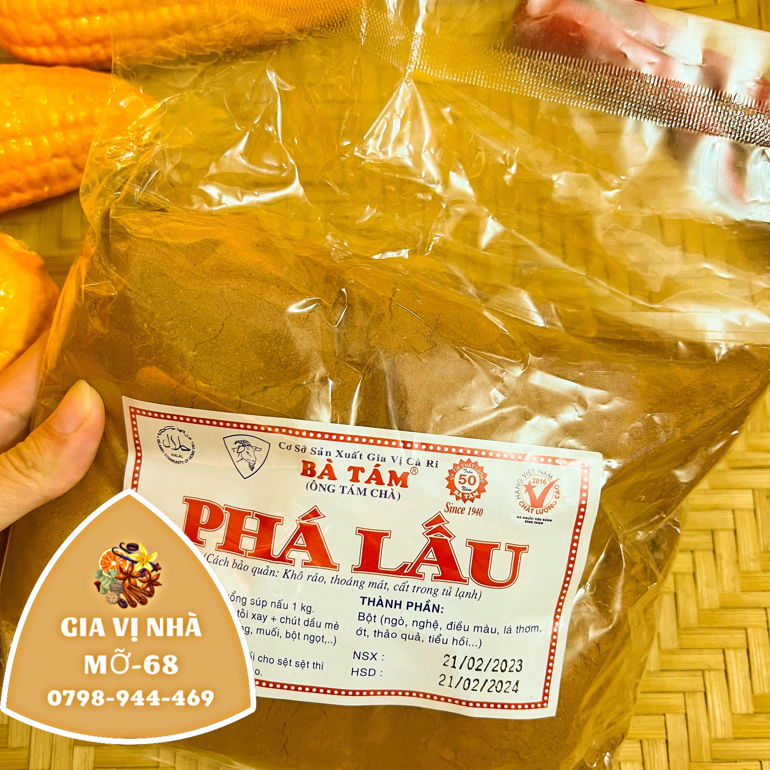 BỘT GIA VỊ PHÁ LẤU HIỆU BÀ TÁM - GÓI 500GR