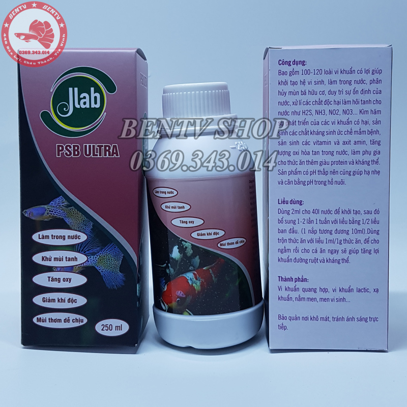 Vi Khuẩn Quang Hợp Jlab - Khử Mùi Và Làm Trong Nước (250ml)