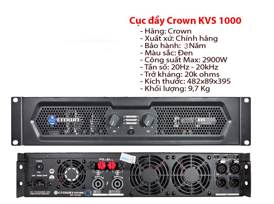 Cục đẩy công suất Crown KVS 1000 (KVS1000)