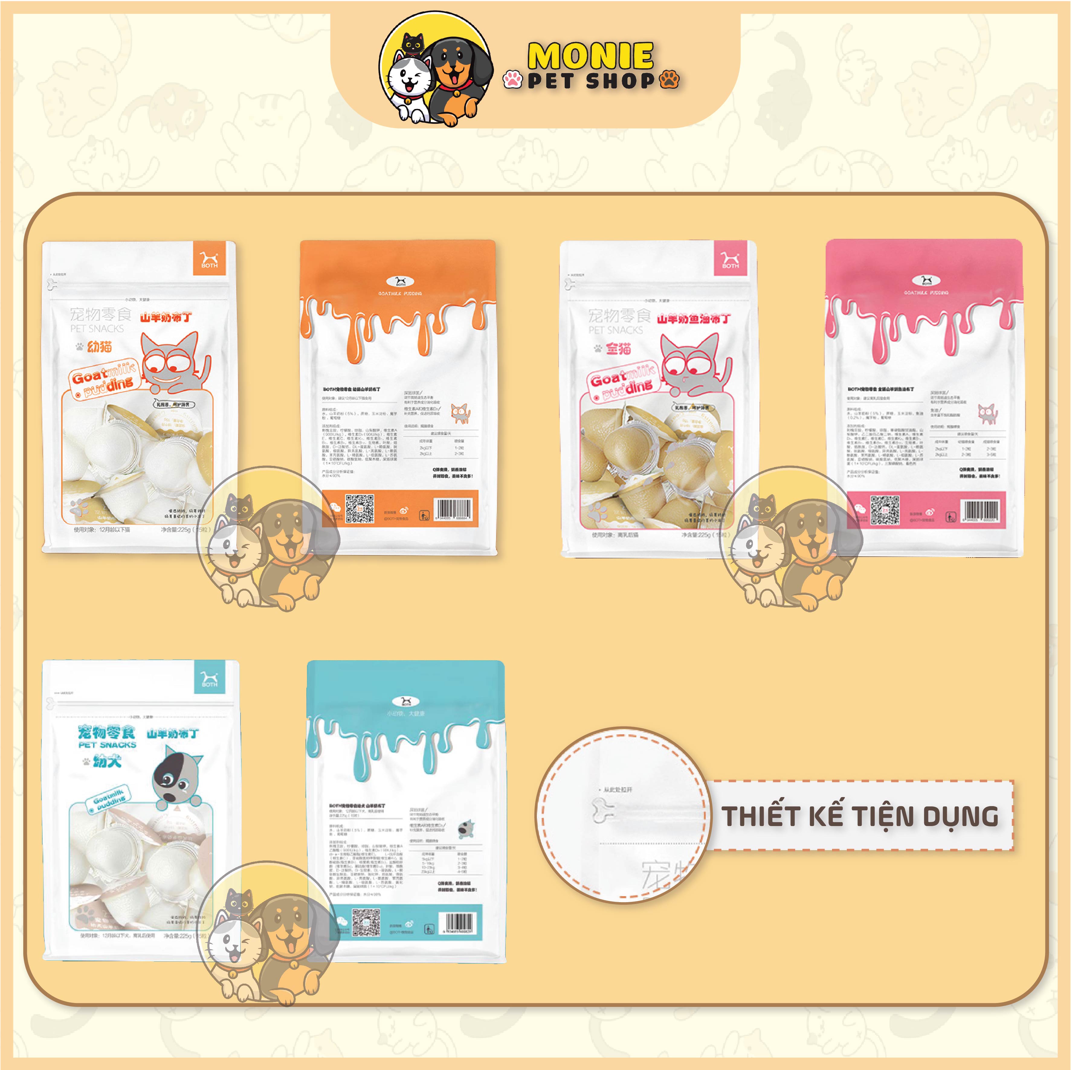 Pudding sữa dê cho chó mèo, mèo con, chó con 15g