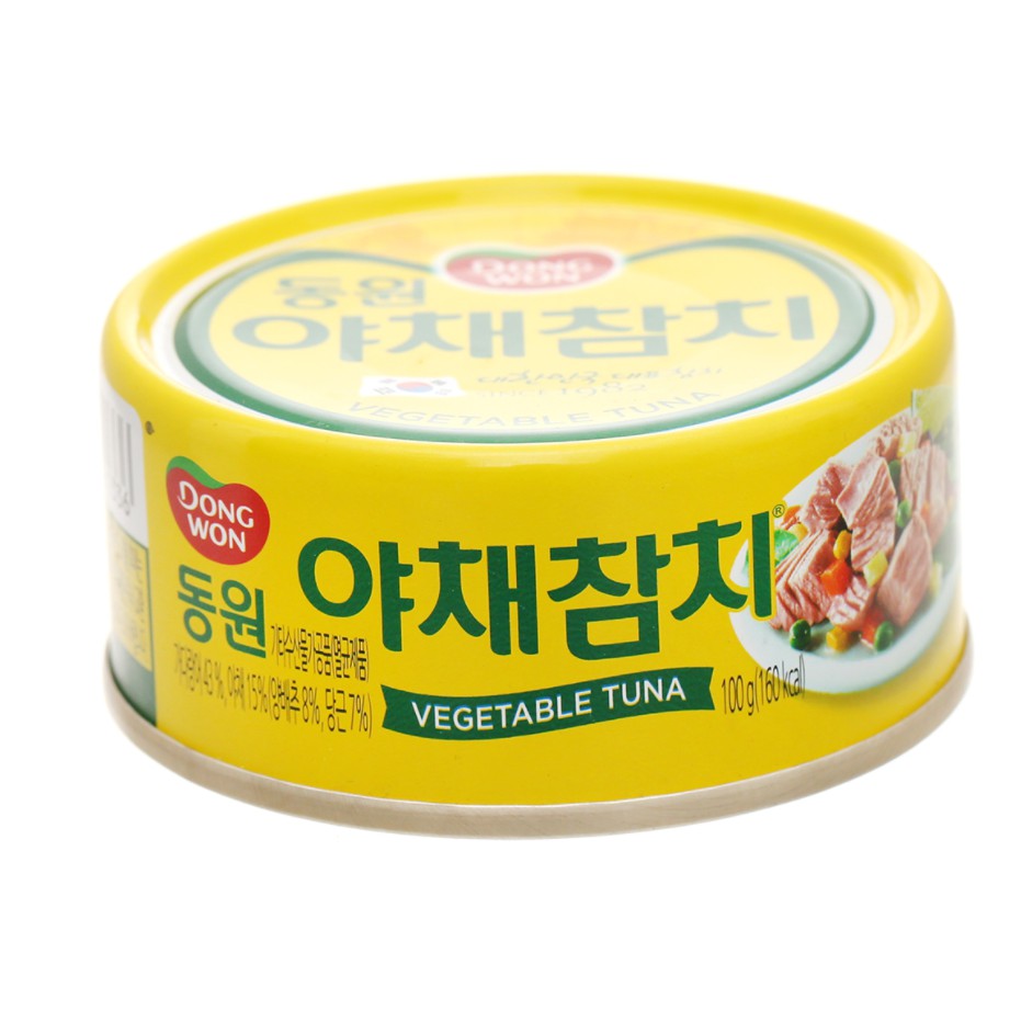 Cá ngừ đóng hộp rau củ Dongwon Hàn Quốc 150g