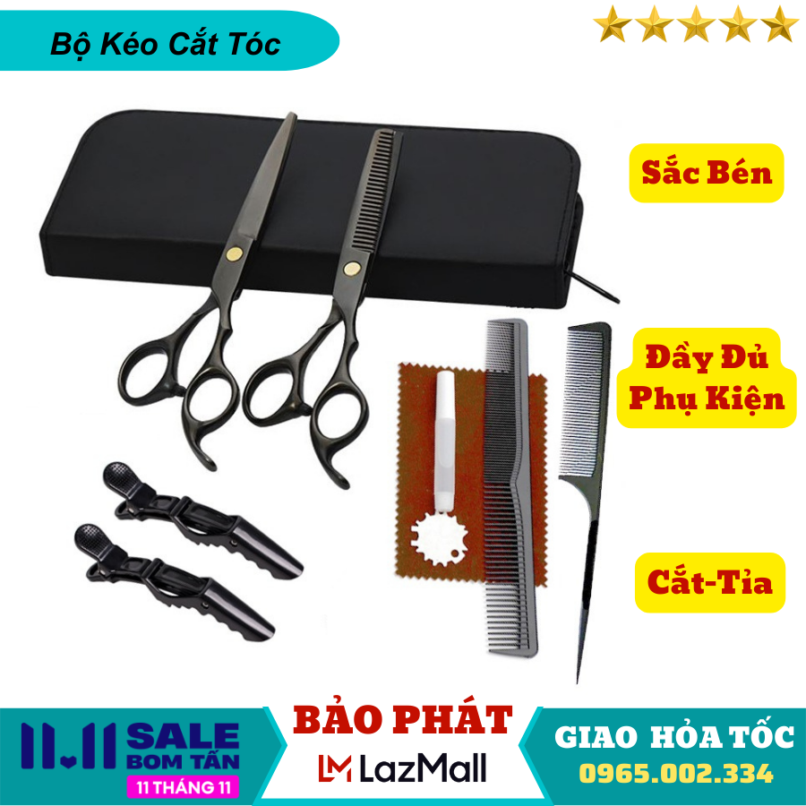 Kéo Cắt Tỉa Tóc Chuyên Nghiệp Nam Nữ PLO FEEL CAO CẤP  Kéo Cắt Tỉa Tóc