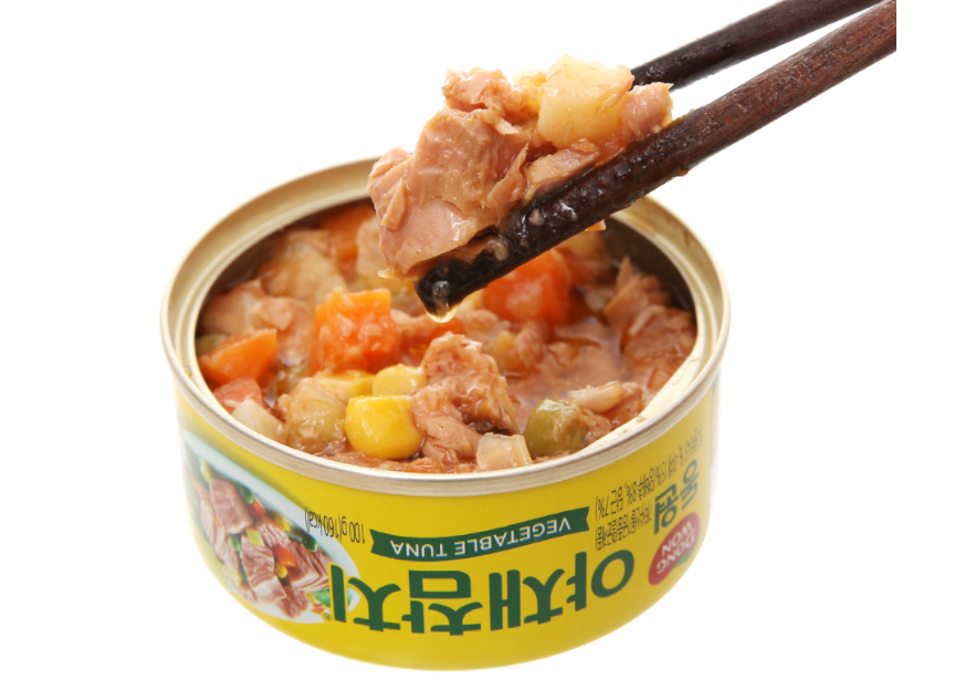Cá ngừ trắng trộn rau củ DONGWON Hàn Quốc 100g