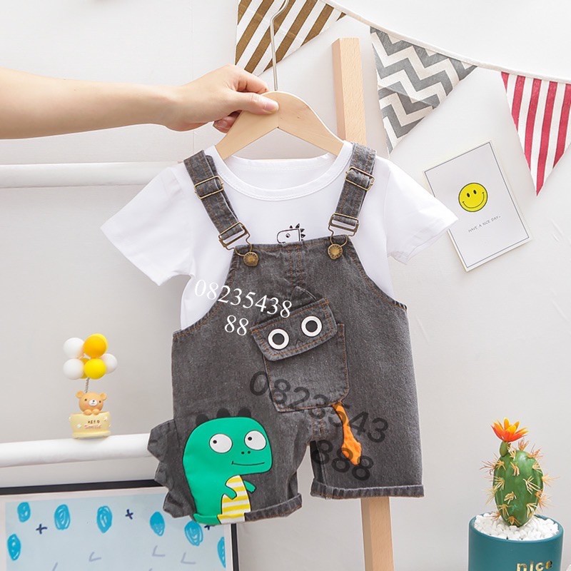 Sét Yếm Jean Quảng Châu Size 7-18Kg