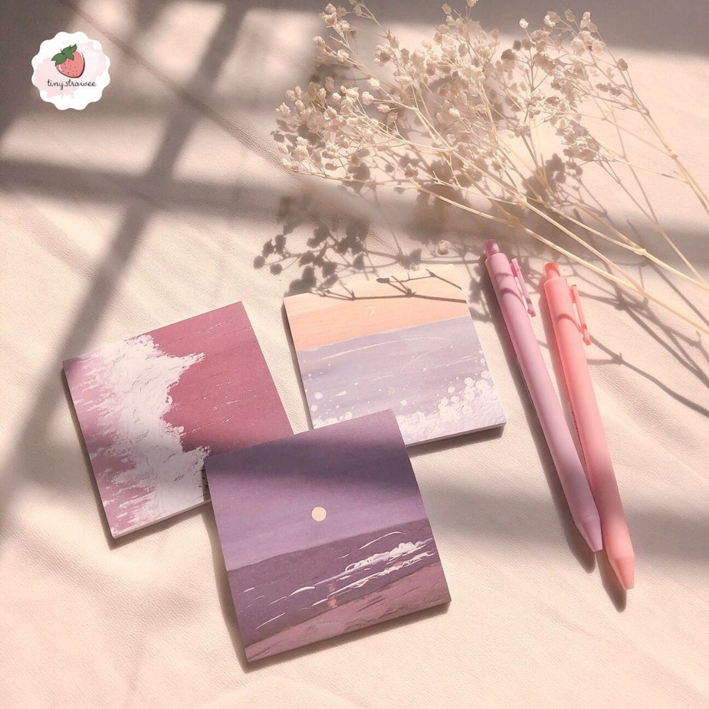 Set 3 tệp note sóng biển 90 tờ