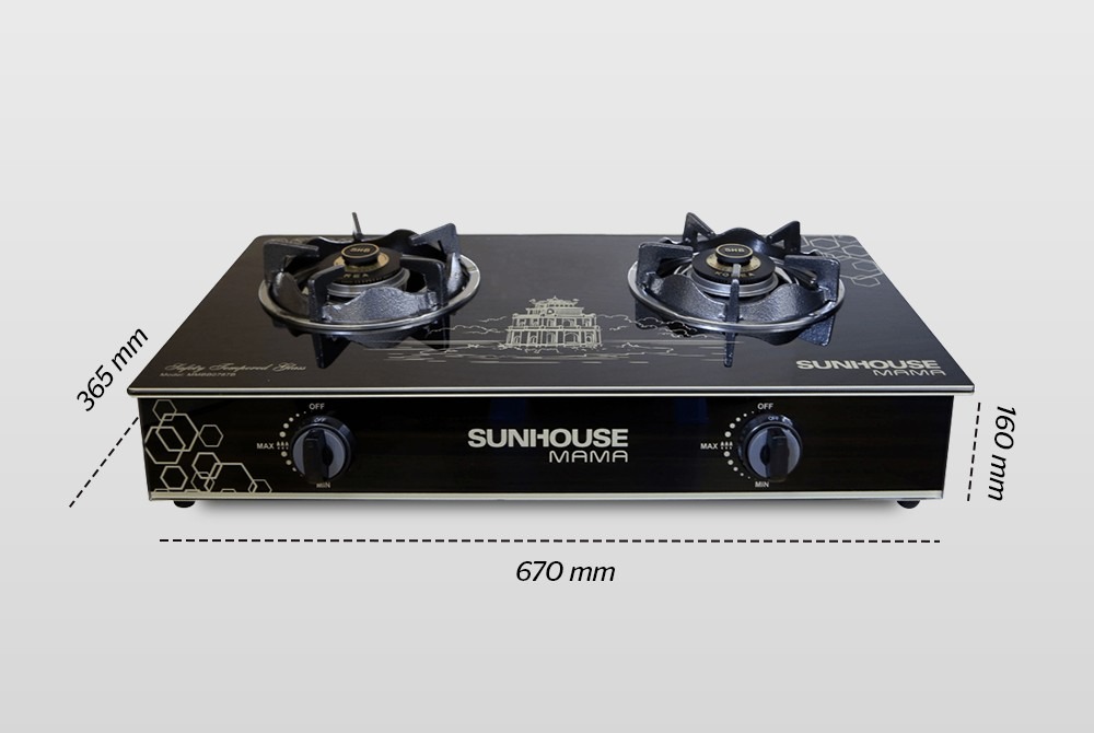 Bếp Gas dương kính Sunhouse Mama MMBB0787B