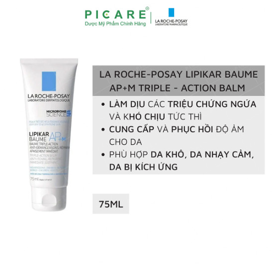 [GIẢM 20K ĐƠN 399K] La Roche Posay Kem Dưỡng Giảm Ngứa Lipikar Baume AP+ 75ml