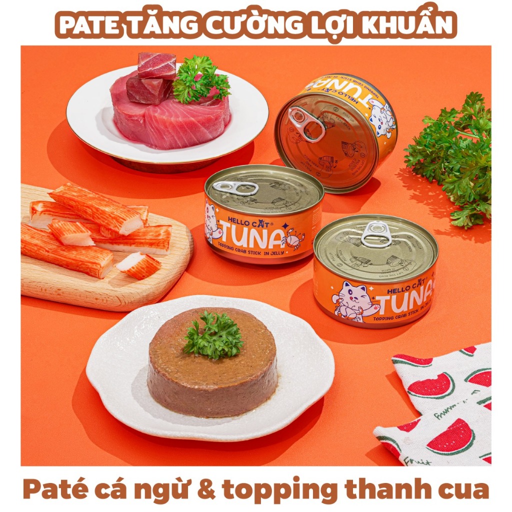 Pate Lon 160G Hello Cat Dành Cho Mèo
