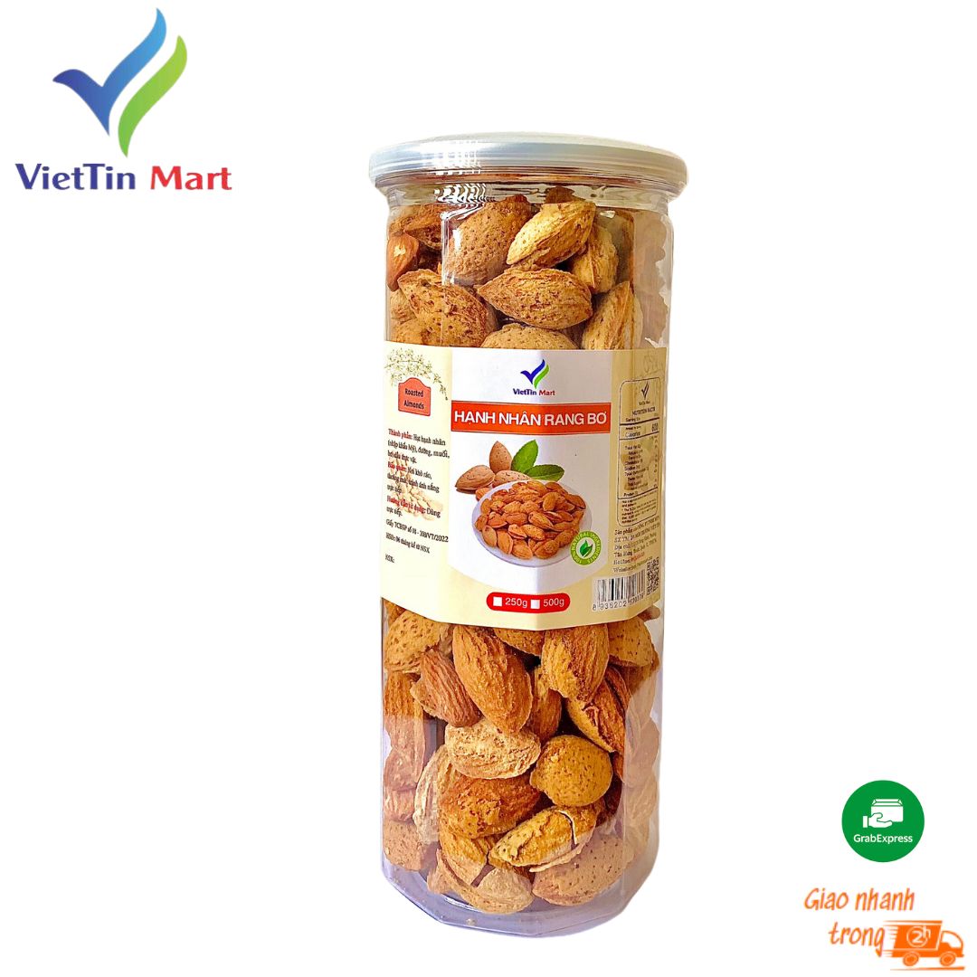1KG_ Hạnh nhân rang bơ viettin Mart (chưa tách vỏ),