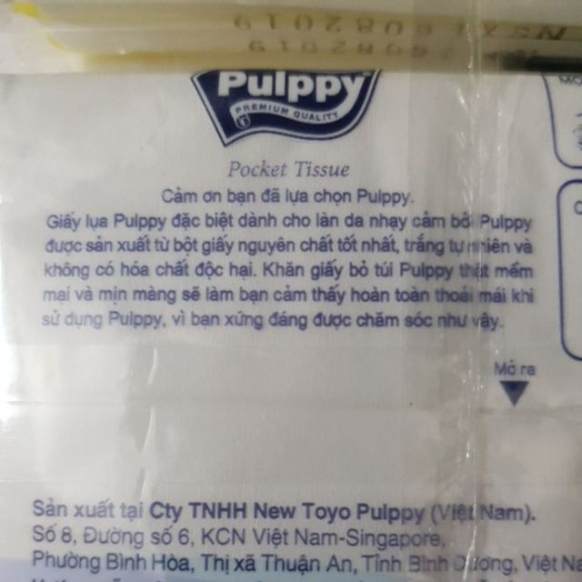 (Lốc 6 gói) Khăn khăn giấy bỏ túi Pulppy