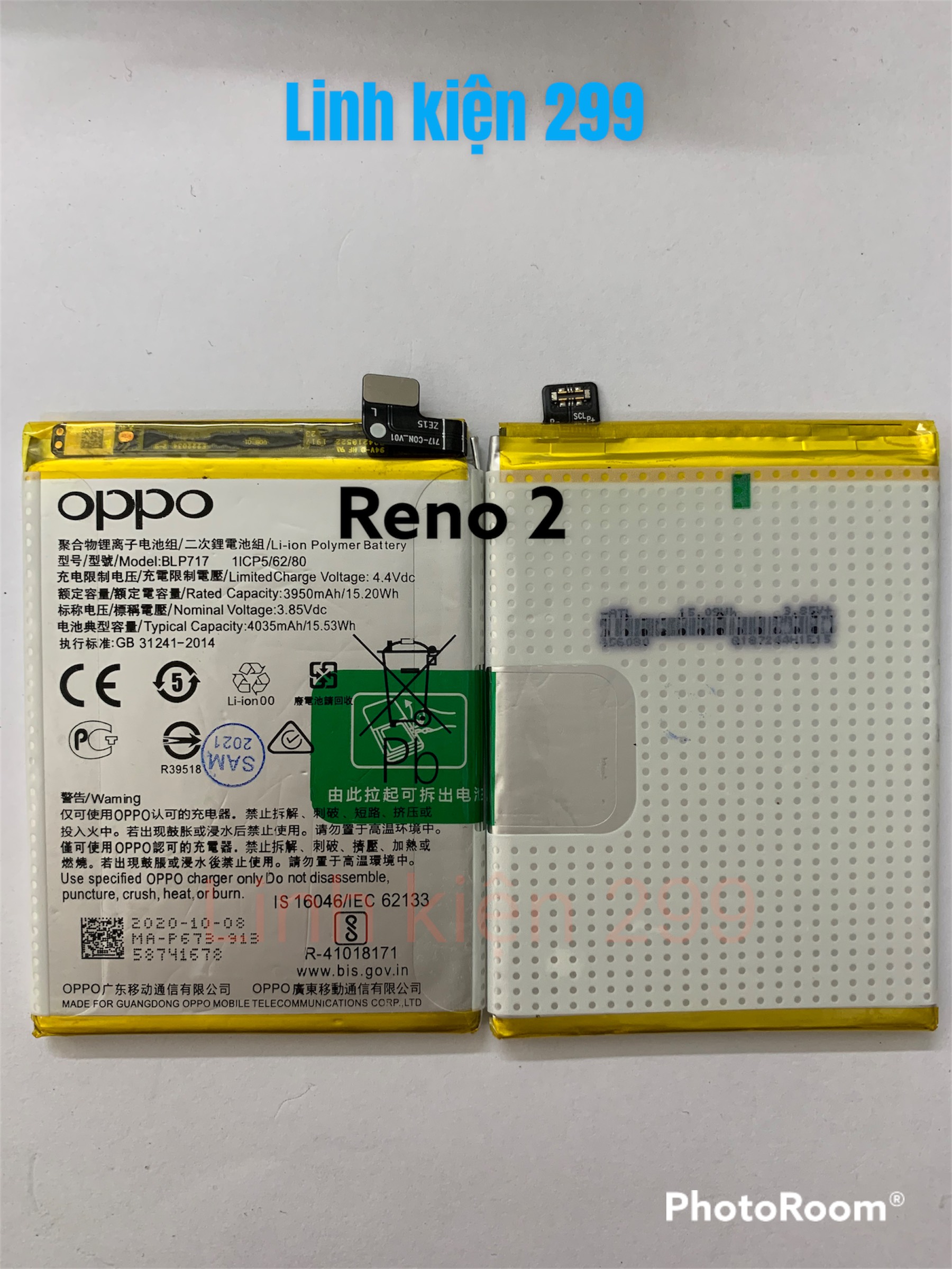 PIN OPPO RENO FULL MÃ -  RENO 2/3/4/5 PRO