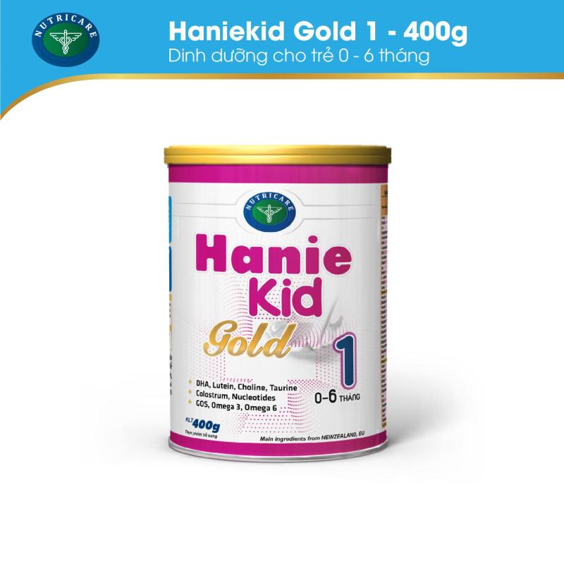 01 lon Hanie Kid Gold 1 400g - cho trẻ từ 0 - 6 tháng cao cấp