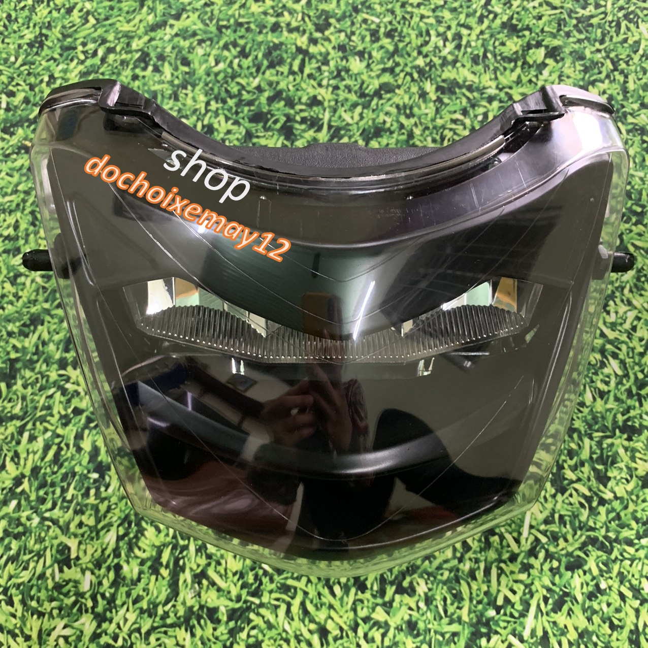 Pha đèn  2 tầng  xe Wave RS / S100 / Wave A  / 50cc  / 100cc  / 110cc /  Wave RSX 100 màu đen hàng đẹp chất lượng khít  đẹp