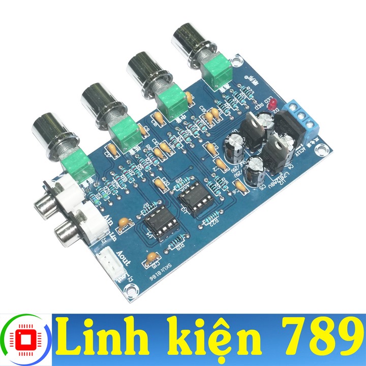 Mạch chỉnh âm sắc 12v đôi v1 - linh kiện 789