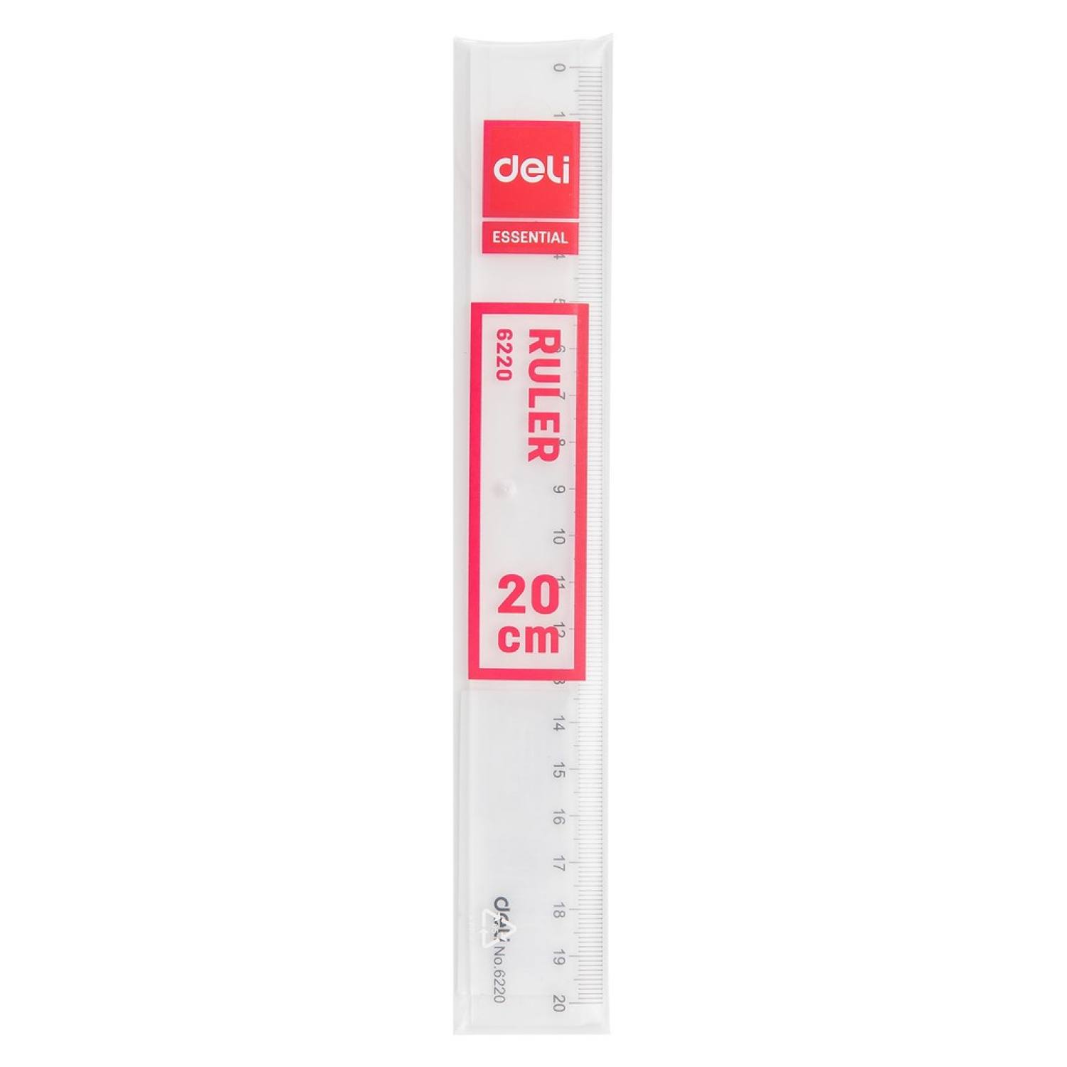 Thước kẻ deli trong suốt - 20/30cm - 1 chiếc - e6220/ e6230
