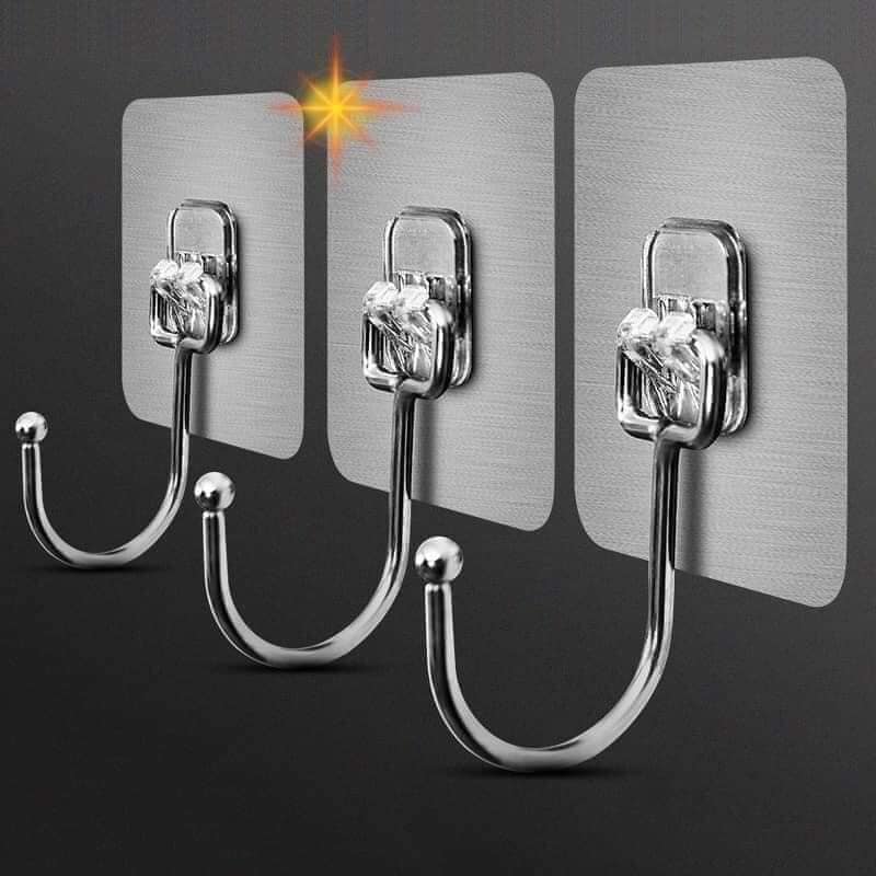 Combo 10 chiếc móc dính inox siêu dính