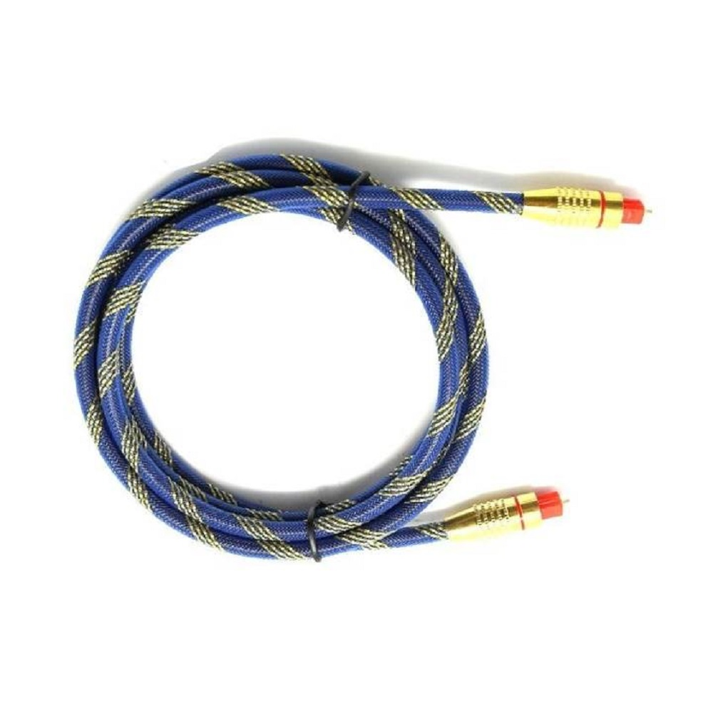 Cáp quang âm thanh Toslink Optical 2m (Xanh Phối Vàng)