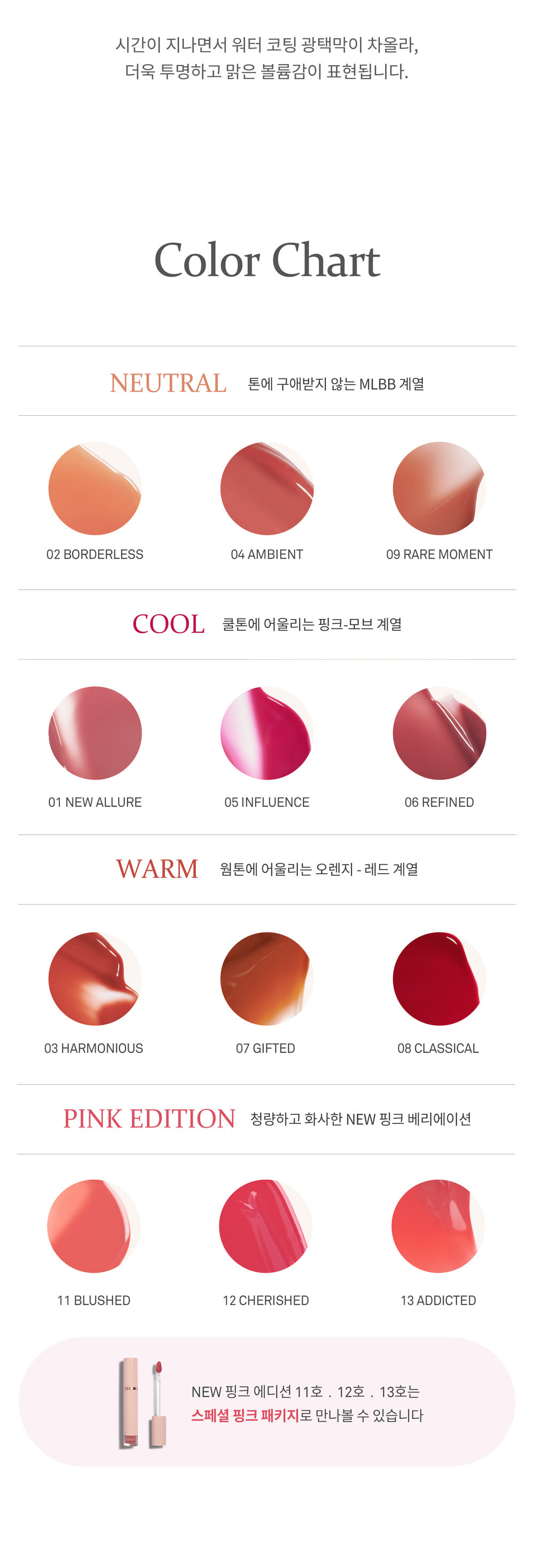 Son tint bóng mỏng nhẹ lâu trôi hince Mood Enhancer Water Liquid Glow 4ml