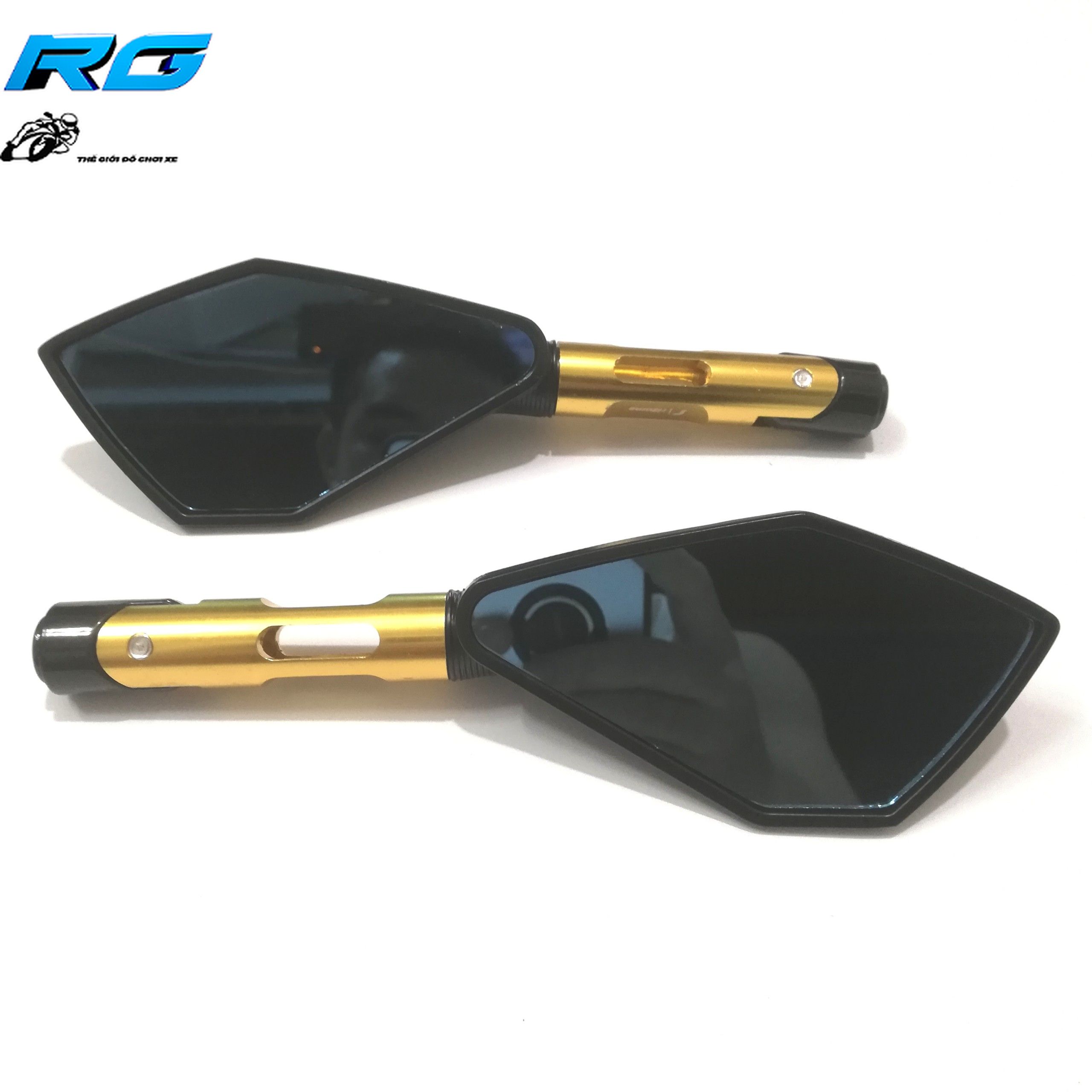 [HCM]Gương Chiếu Hậu Rizoma 5 Cạnh L2 - Màu Gold(1 Cặp)