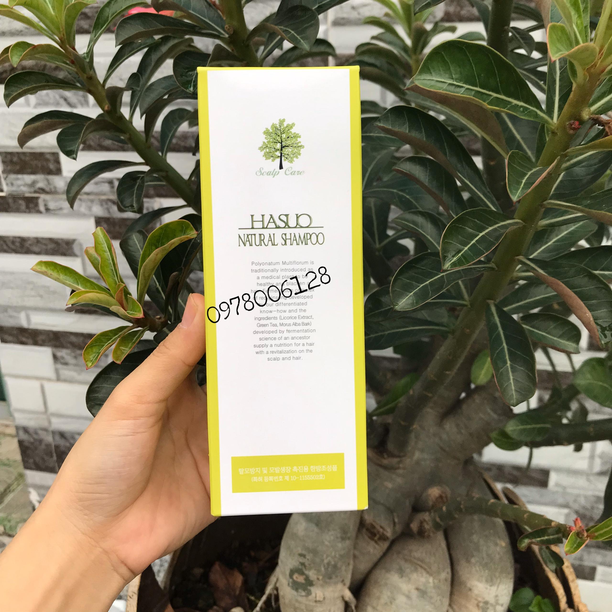 Combo gội xả chống rụng tóc và kích thích mọc tóc Hasuo 300ml/230ml