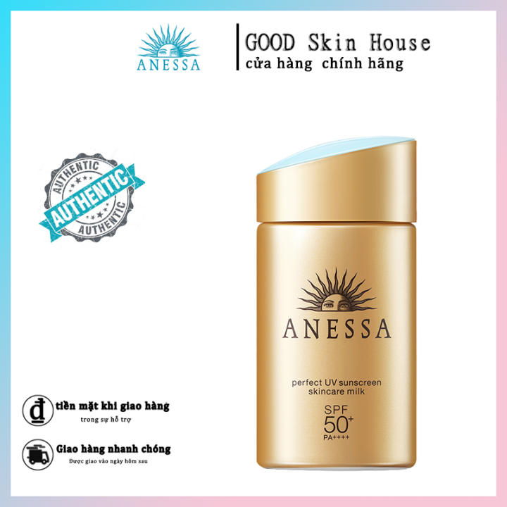 [HCM] Kem Chống Nắng Anessa Perfect UV Sunscreen Skincare Milk SPF 50+ PA++++ 60ml