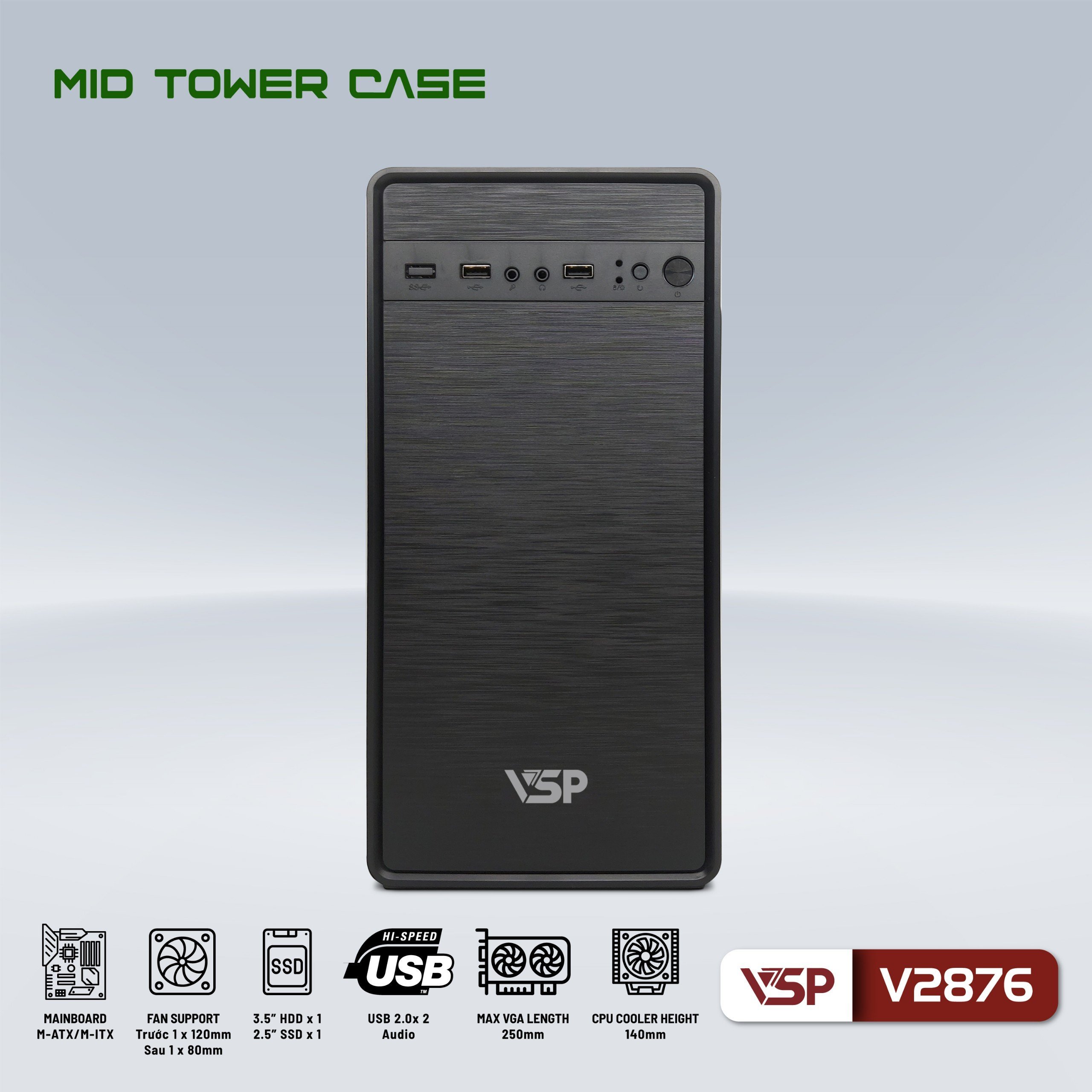 VỎ CASE VSP 28XX - (mATX)