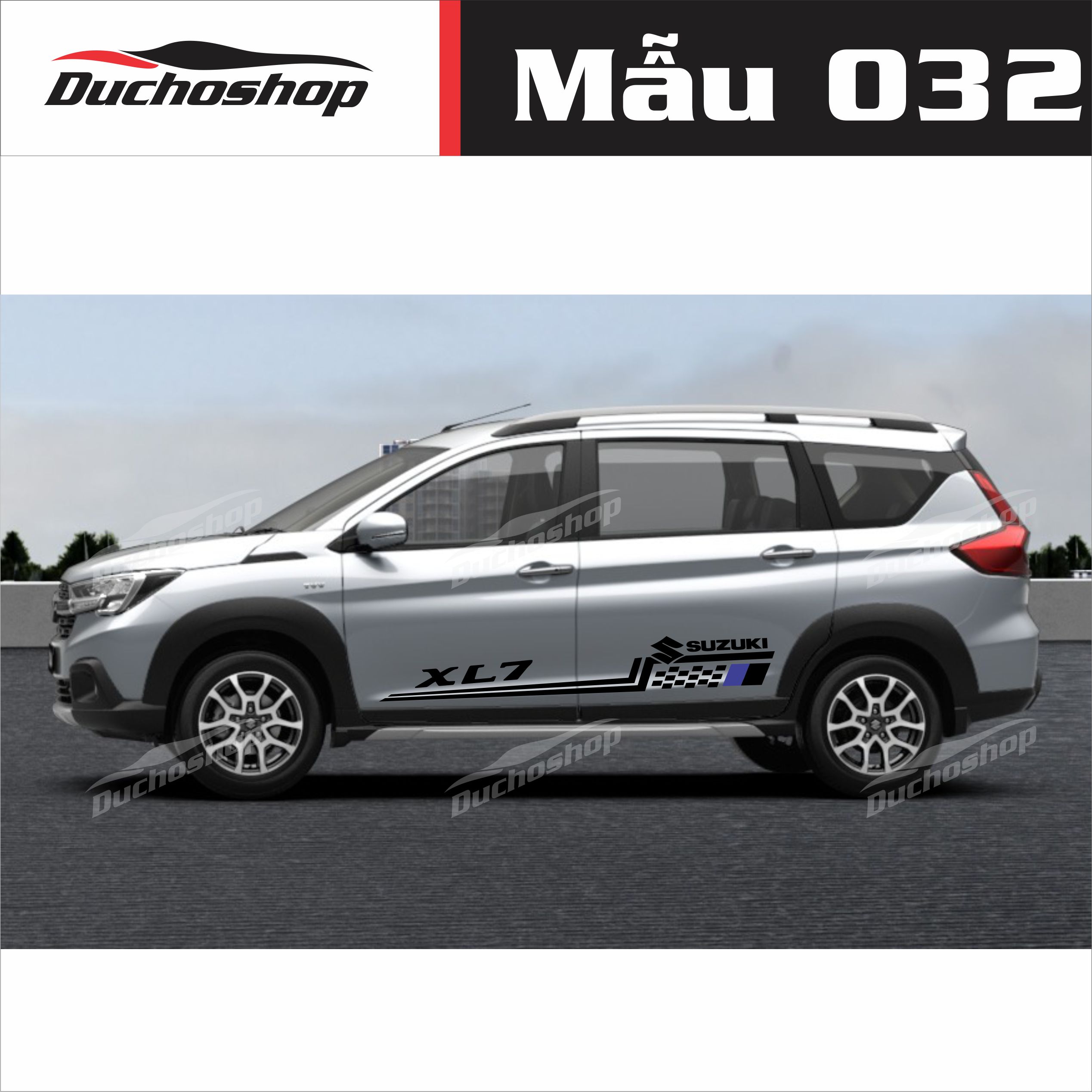 Tem xe Suzuki XL7 phong cách thể thao ms03