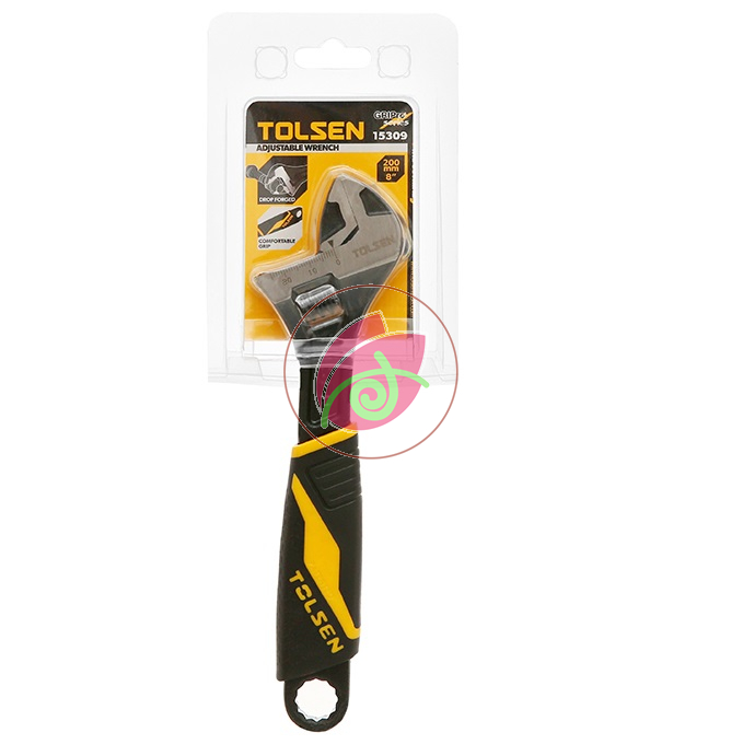 Mỏ lết cán nhựa miệng 24mm cn tolsen 15309 - hàng xuất khẩu châu âu