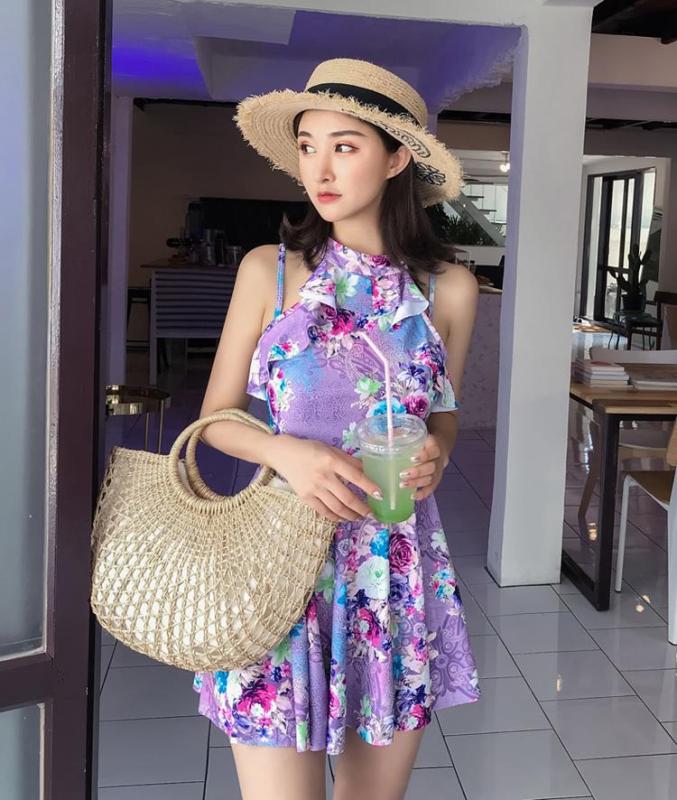 Nơi bán Đồ bơi nữ dạng váy liền duyên dáng