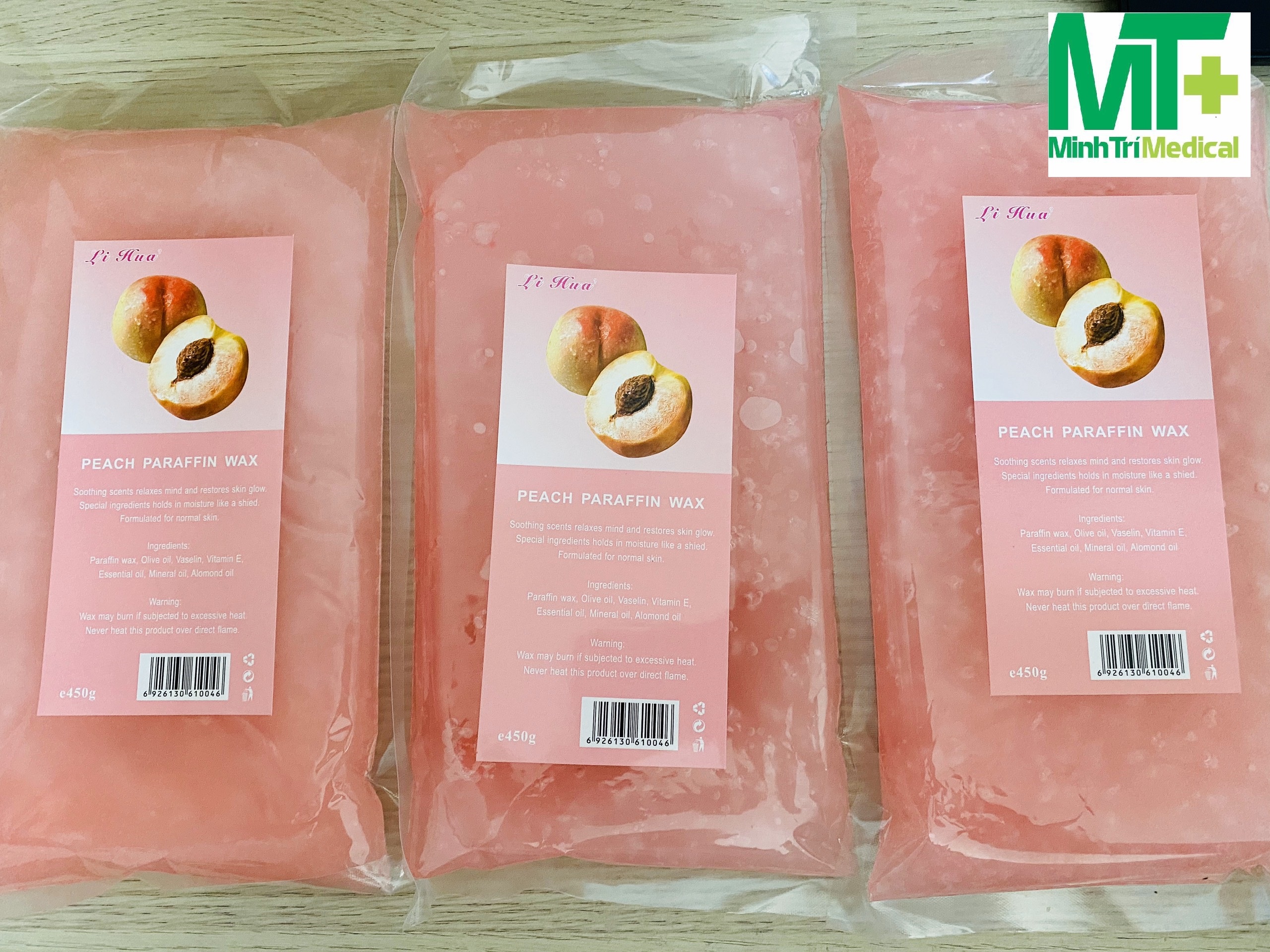 SÁP PEACH PARAFIN WAX(450G)