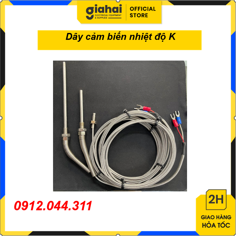 Dây cảm biến nhiệt độ K, can K (dây dài 2m,5m) TBD02