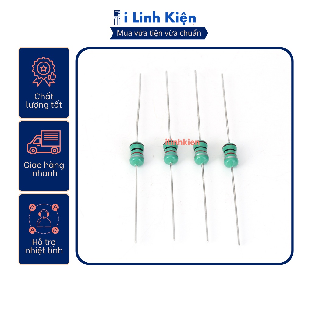 Cuộn cảm vạch 1/2W 0410 từ 4.7uH đến 2.2mH (10c)